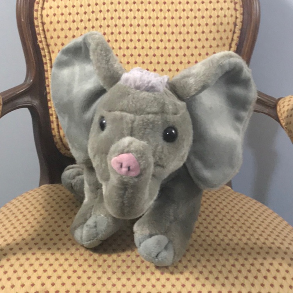 Wild Republic plush elephant 12 x 7 inches soft realistic